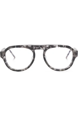 Thom Browne Occhiali con montatura stile pilota