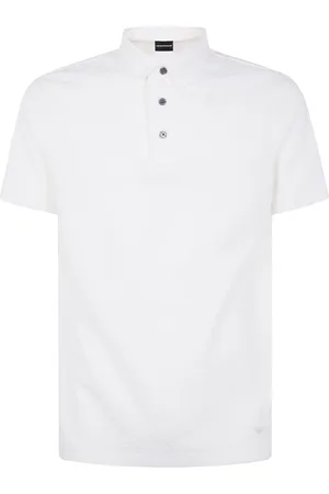 Emporio Armani Polo in cotone con bottoni frontali