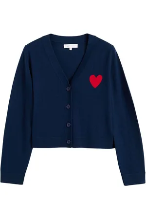 Chinti & Parker Cardigan con motivo a cuori