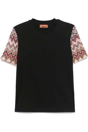Missoni T-shirt girocollo con motivo a zigzag