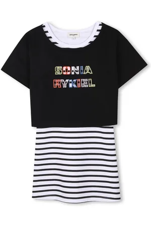 Sonia Rykiel Enfant Abito corto con motivo a righe