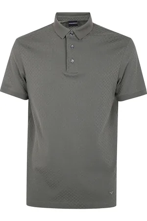Emporio Armani Polo in cotone con bottoni frontali