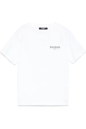 Balmain T-shirt con logo gommato