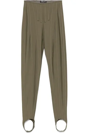MUGLER Leggings con design a corpetto