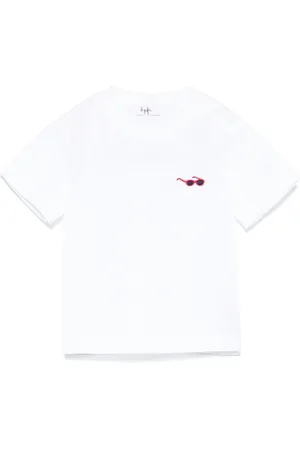 Il gufo T-shirt con ricamo Sunglasses