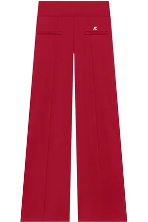 Courrèges Pantaloni sportivi con pieghe