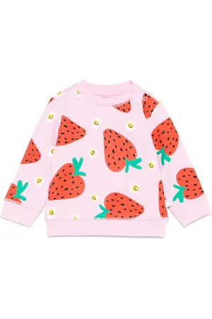 Stella McCartney Felpa con stampa fragola