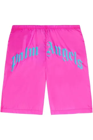 Palm Angels Costume da bagno con logo curvo