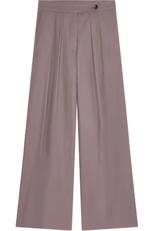 DRIES VAN NOTEN Pantaloni a gamba ampia con pieghe