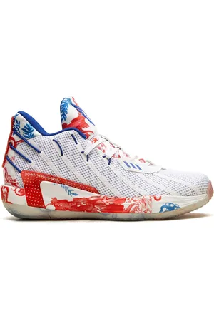 adidas Sneakers Dame 7 Fine China "Fine China - Cloud White/Royal Blue/Vivid Red"