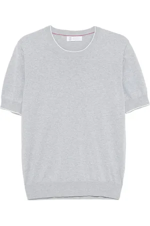 Brunello Cucinelli T-shirt a maglia fine
