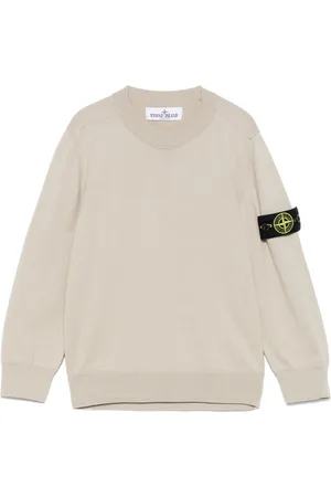 Stone Island Felpa con applicazione Compass