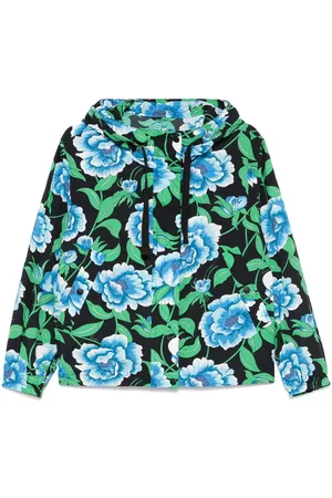 Kenzo Giacca a vento con stampa Peonies