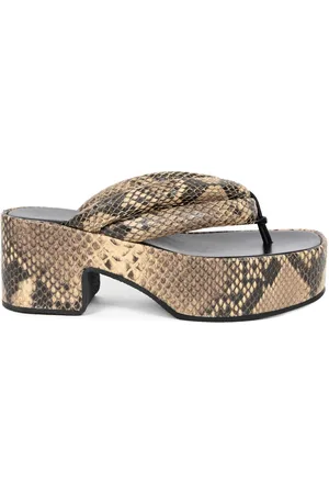 DRIES VAN NOTEN Sandali con effetto serpente 50mm