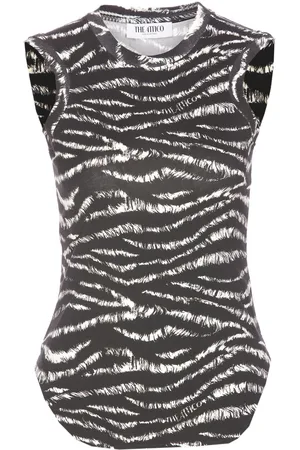 The Attico Top zebrato