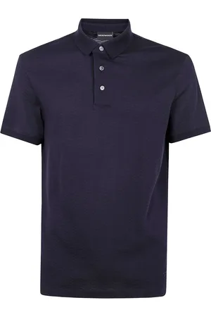 Emporio Armani Polo in cotone con bottoni frontali