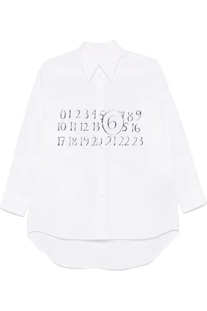 Maison Margiela Camicia con motivo numeri