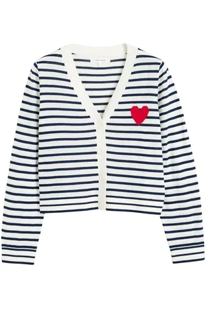 Chinti & Parker Cardigan a righe in lana merino