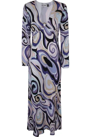 RIXO London Abito midi Saffron