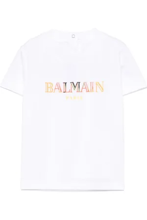 Balmain T-shirt con logo ricamato