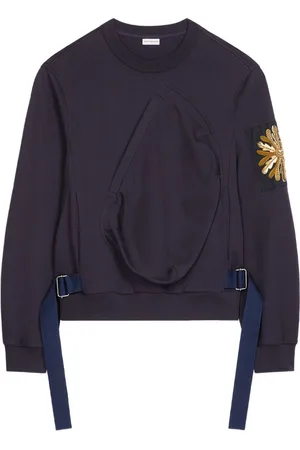 DRIES VAN NOTEN Felpa in cotone con ricamo