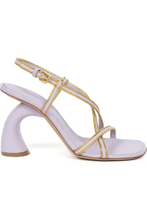 DRIES VAN NOTEN Sandali con finitura dorata