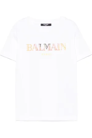 Balmain T-shirt con logo ricamato
