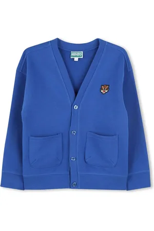 Kenzo Cardigan con applicazione Tiger Head