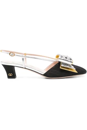 VALENTINO GARAVANI Pumps Bowow con cinturino posteriore 45mm