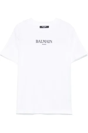 Balmain T-shirt con logo floccato