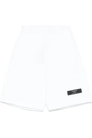 Balmain Shorts con applicazione logo