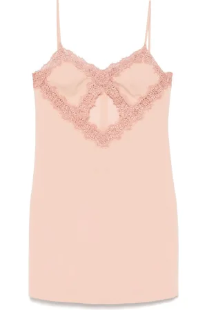 BLUMARINE Abito corto con dettagli in pizzo