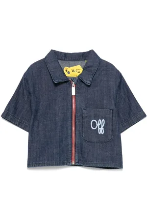 OFF-WHITE Camicia denim con ricamo