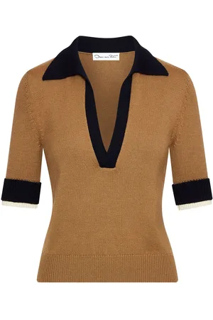 Oscar de la Renta Polo con design color-block