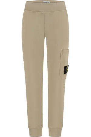 Stone Island Pantaloni sportivi con applicazione Compass