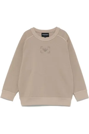 Emporio Armani Felpa con logo ricamato