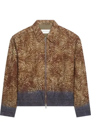 DRIES VAN NOTEN Bomber con stampa grafica