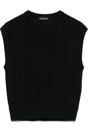 Emporio Armani Top con logo jacquard