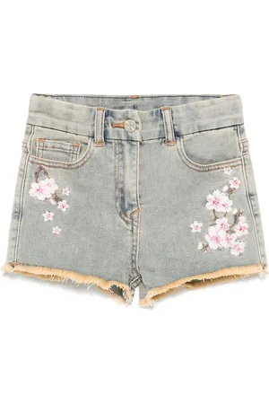 MONNALISA Shorts con ricami floreali