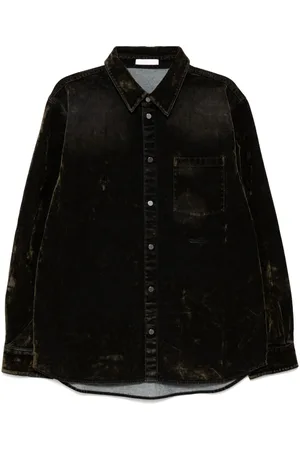 Helmut Lang Camicia Curved Classic Flocked