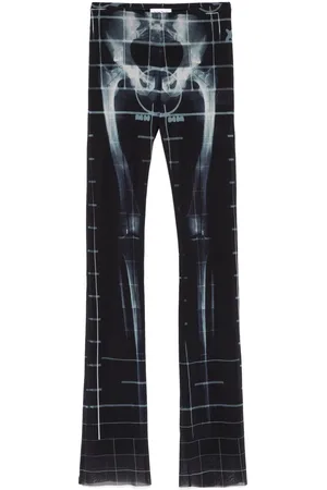 Jean Paul Gaultier Pantaloni Squeletor svasati