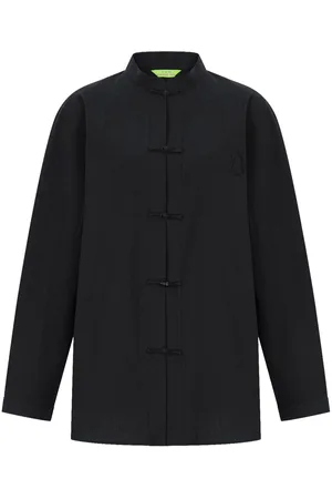 SHANGHAI TANG Blusa con colletto rialzato x Chen Man