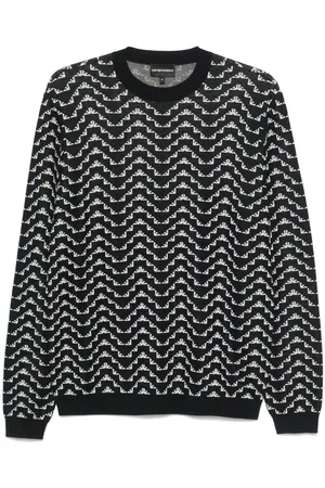 Emporio Armani Maglione con effetto jacquard