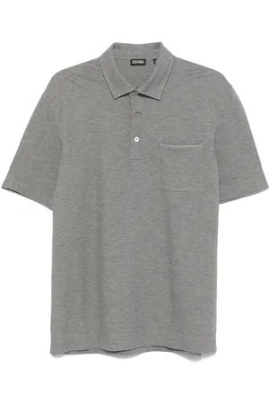 Ermenegildo Zegna Polo in cotone con ricamo logo