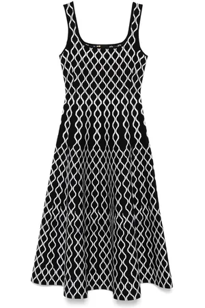 Maje Abito midi con stampa geometrica