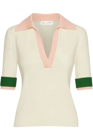 Oscar de la Renta Polo con design color-block
