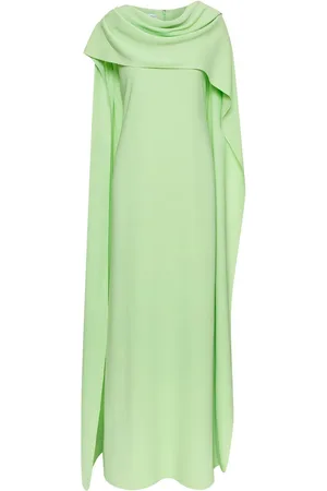 Oscar de la Renta Caftano in georgette drappeggiato