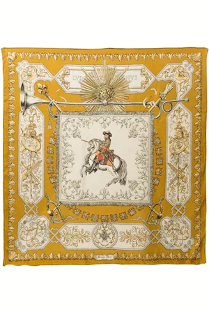 Hermès Foulard in seta Ludovicus Magnus by F.de La Perriere 1963