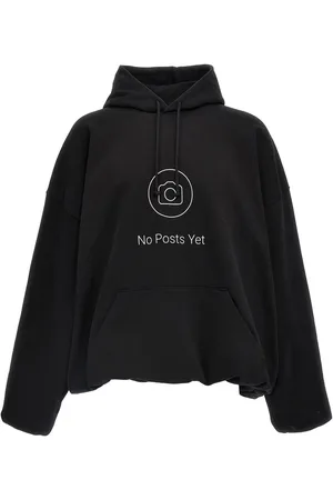 Vetements Felpa con stampa grafica No Posts e cappuccio