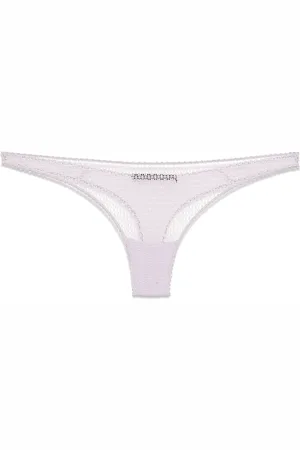 Kiki de Montparnasse Tanga con dettagli in pizzo